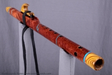 Redwood Burl Native American Flute, Minor, High Eb-5, #K21H (4)
